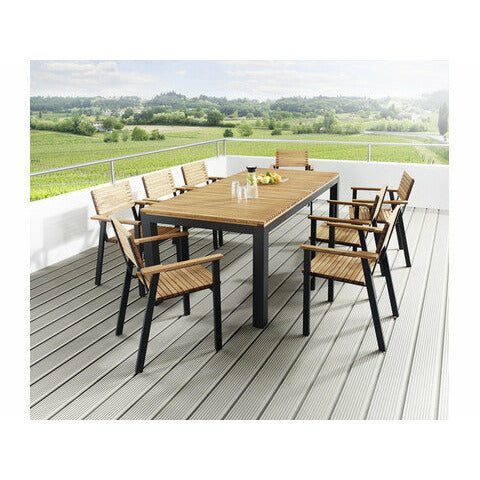Nizza Gartenmöbel Massivholz Set 9-teilig - Trichmann 