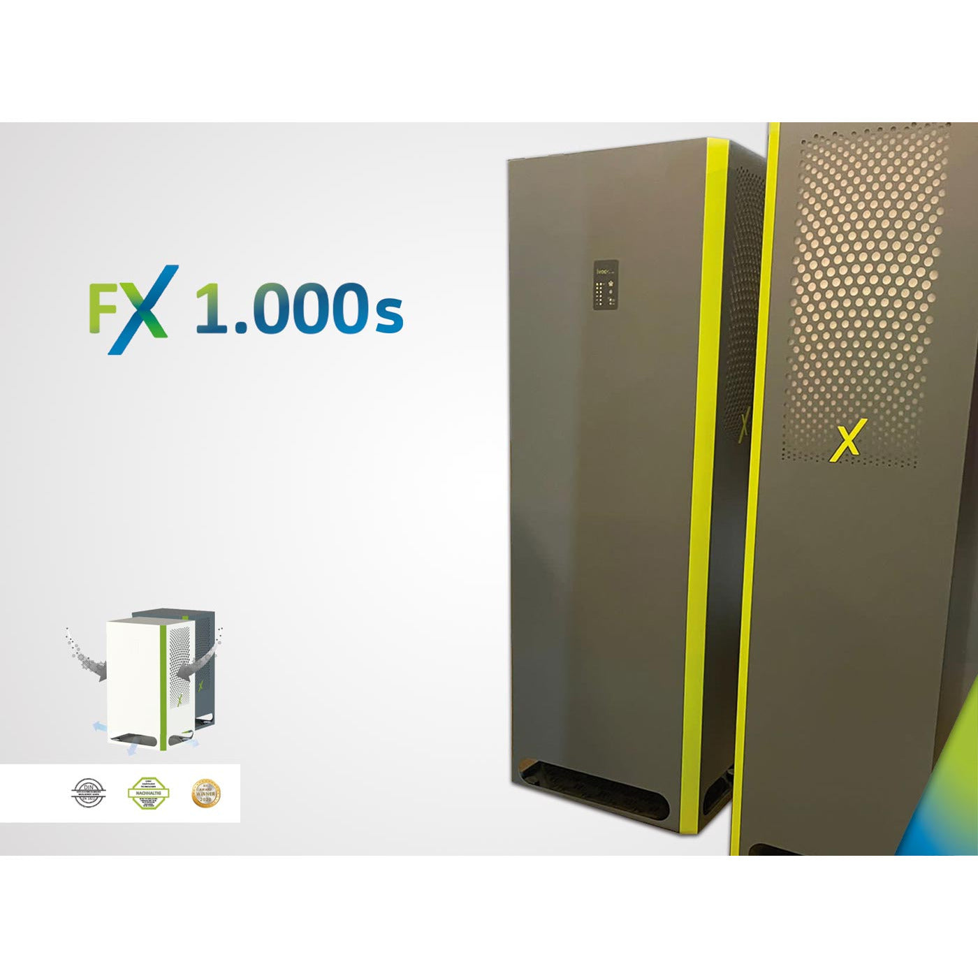 IVOC-X FX 1.000S - Luftreiniger superleise
