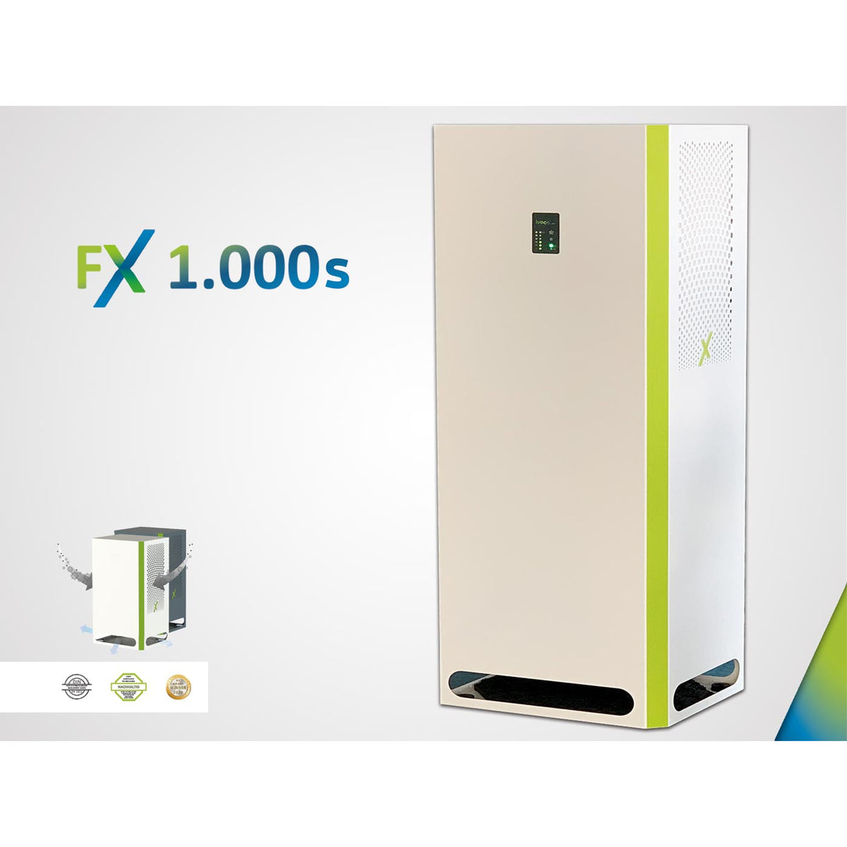 IVOC-X FX 1.000S - Luftreiniger superleise